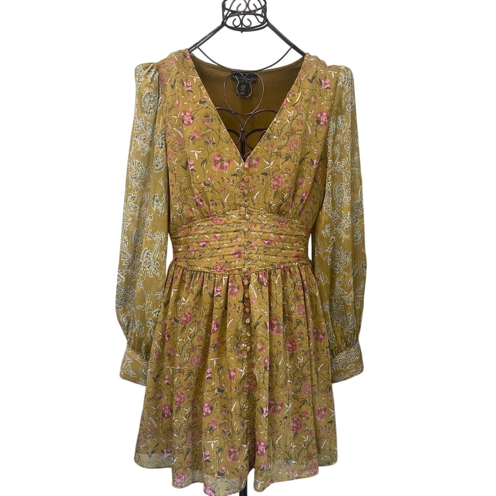 House of Harlow 1960 Cottagecore Floral Fairycore whimsical Retro Boho 70s Dress